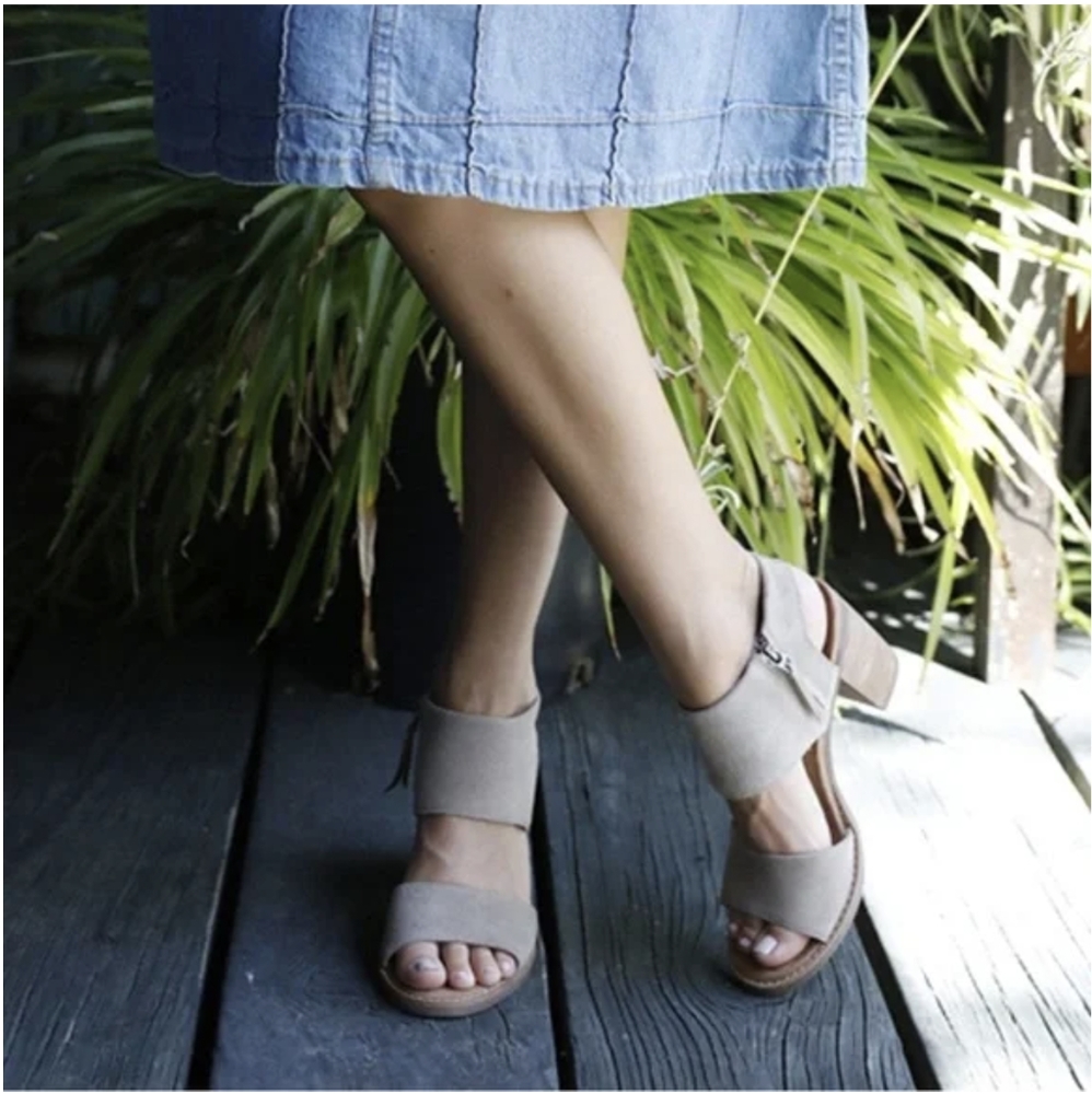 Toms Suede Majorca Block Heels